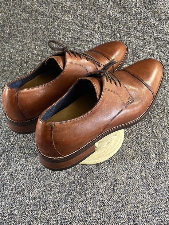 Cole Haan Shoes Mens 11.5 Brown Leather Cap Toe Derby Dress Oxfords C11632 Cole Haan Lenox Hill Cap Toe Oxford | Men main image 2